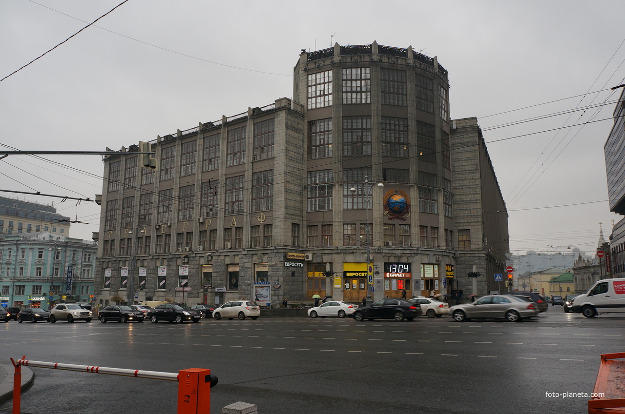 Фасад телеграфа на Тверской