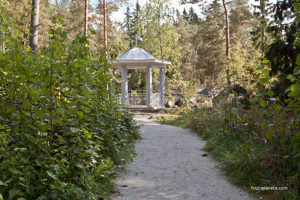 Дорожка к беседке в парке