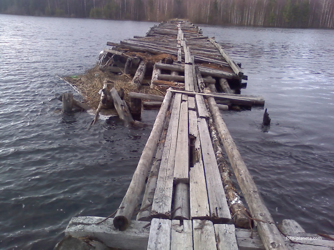 Старый мост на Линдозеро