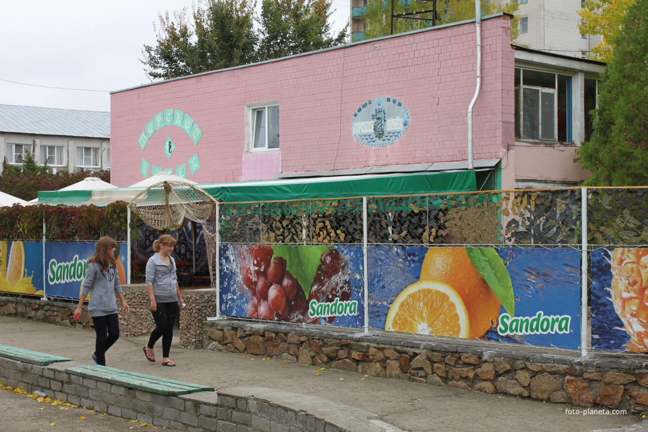 Бердянск. Территория санаторя "Лазурный". Кафе "Морской конек".