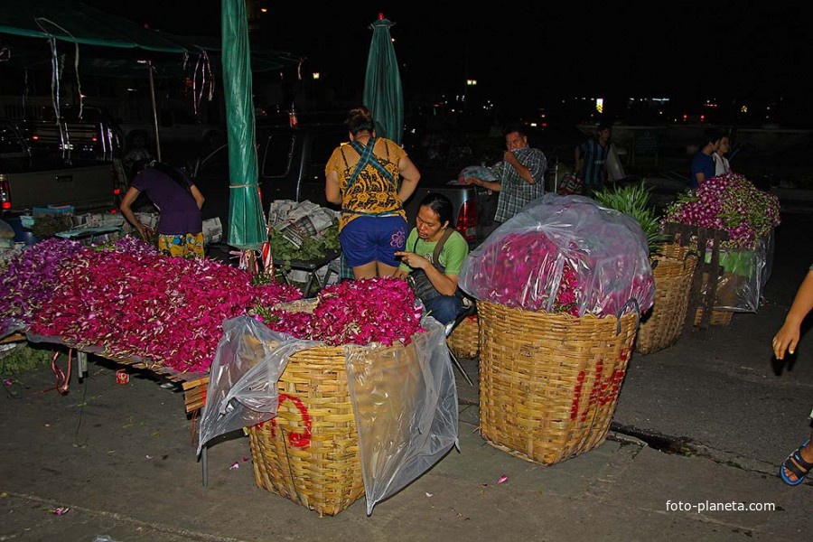 Бангкок, рынок цветов