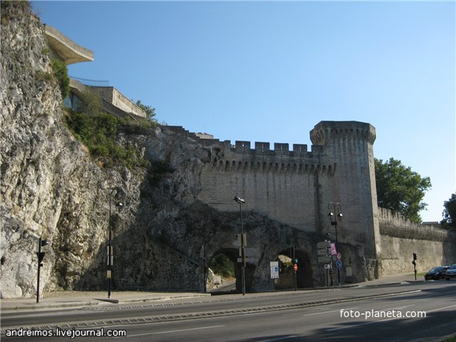 Скалистый участок крепости