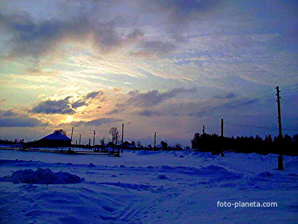 Зимнее утро в Старокороткино
