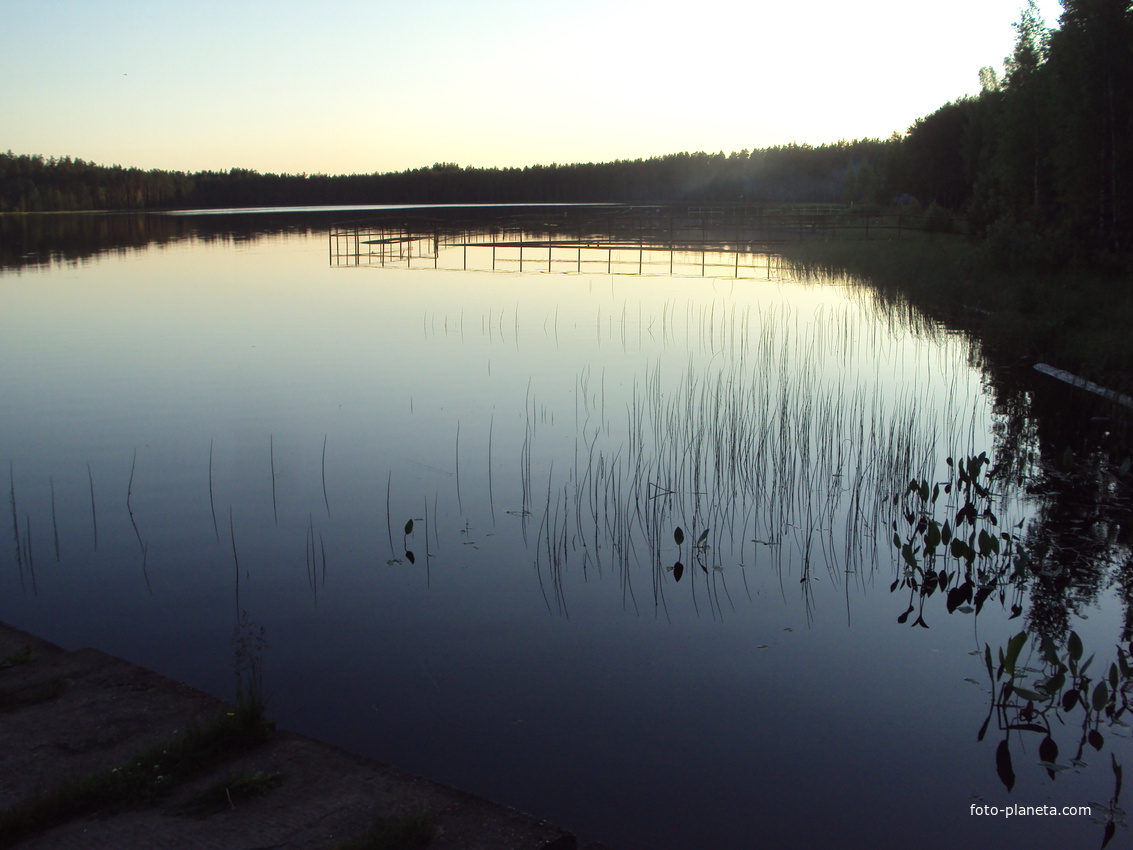 закат солнце на царицино озеро