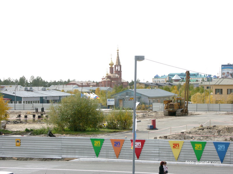 ДК Нефтянник, начало стройки в сентябре 2006г.
