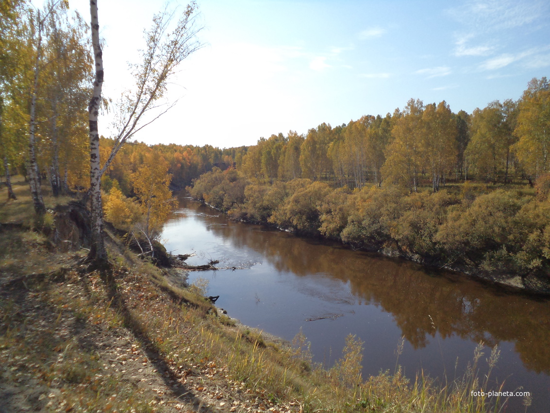 река Тара. Кыштовка