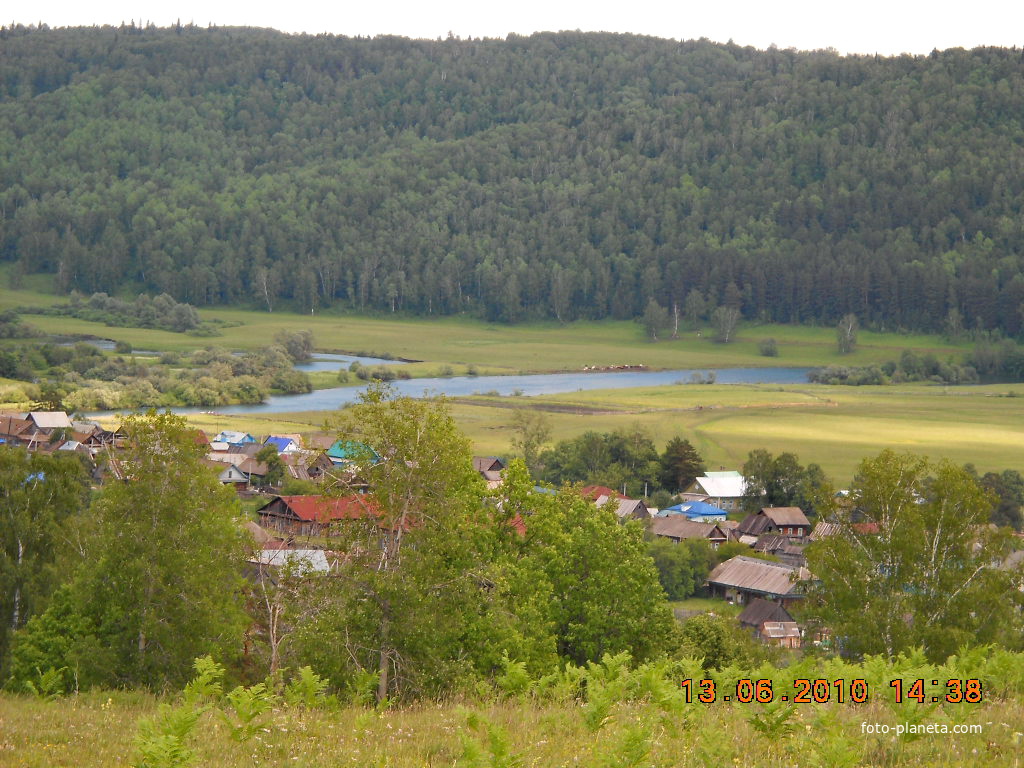 Н-Муллакаево,видны две реки -Сарс и Тюй,которые через 700 м. соединятся с р. Караидель.