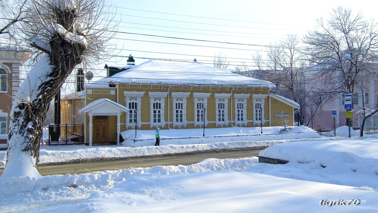 г. Пенза, деревянный дом губернской Пензы образца XIX столетия.