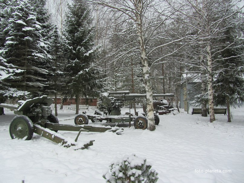 Экспонаты музея под открытым небом
