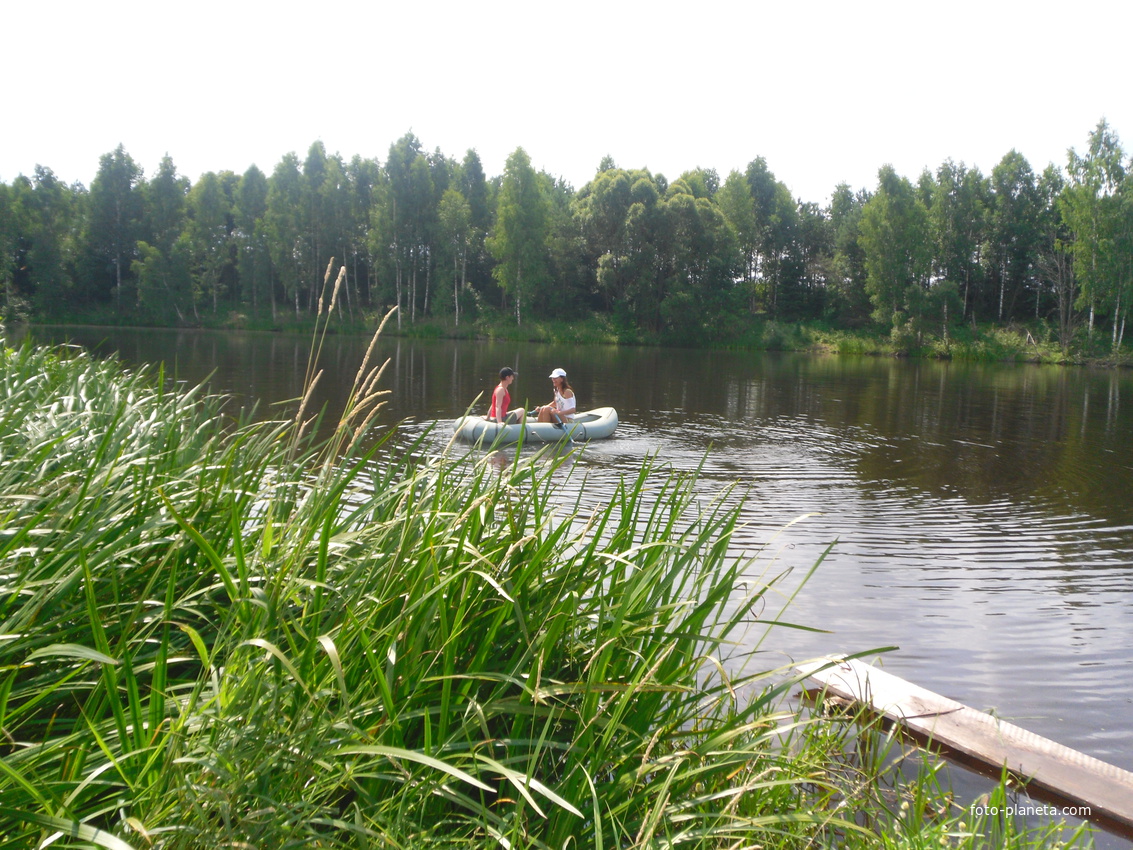 Сахаровка. На озере Лоша в июле.