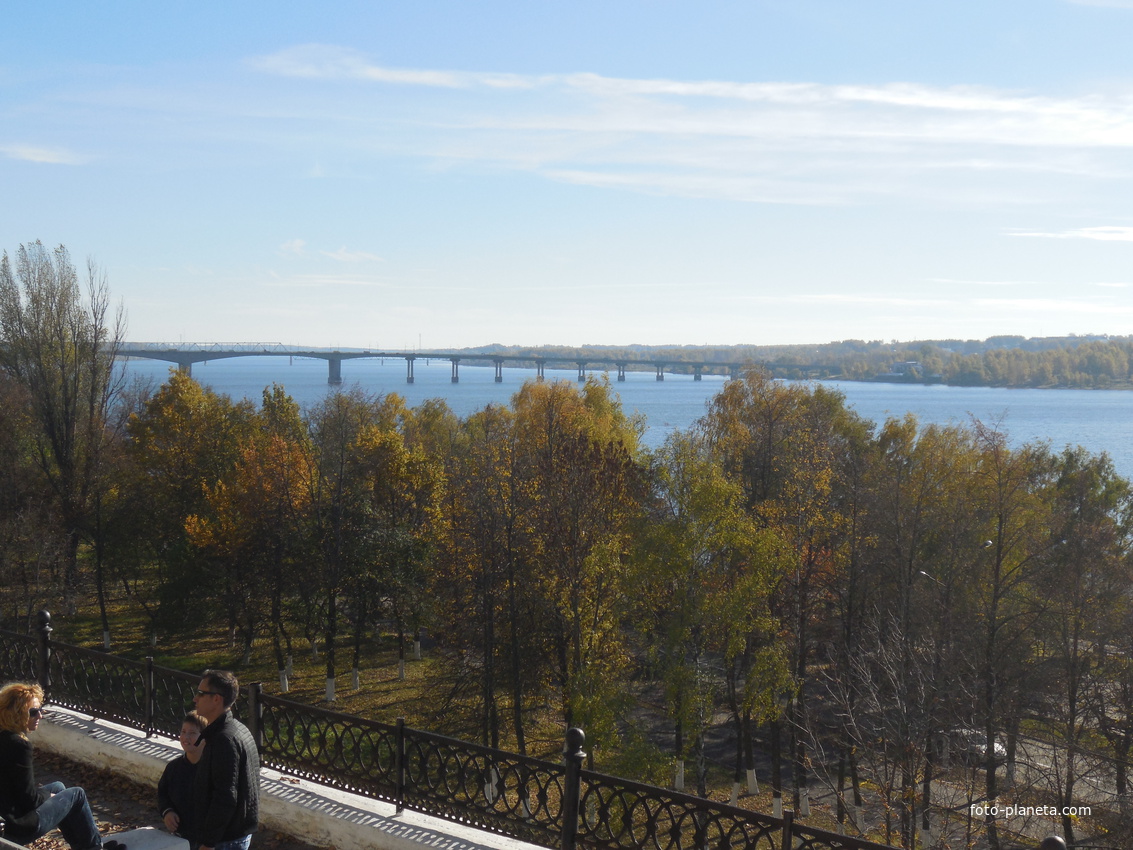 Вид на реку Волгу в Костроме