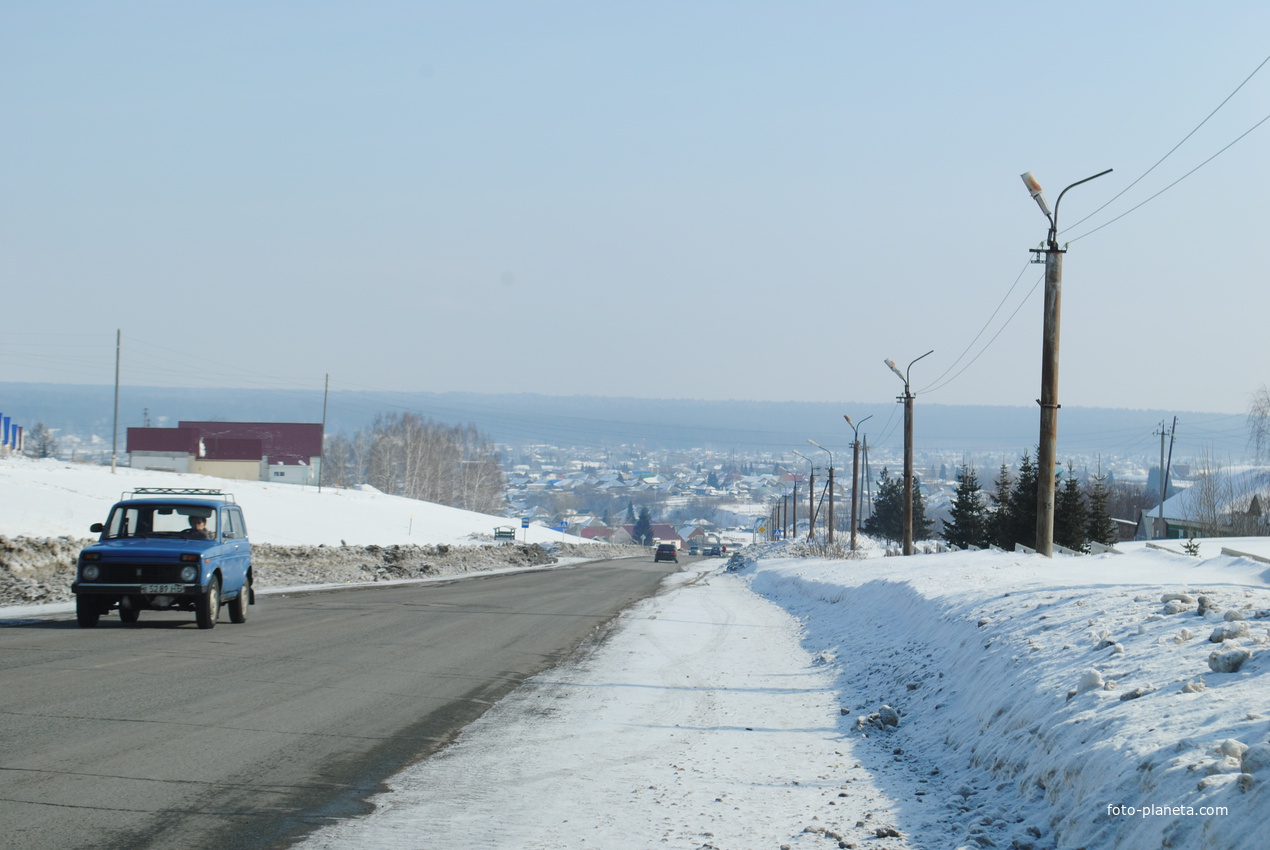 Зимняя панорама Маслянино.