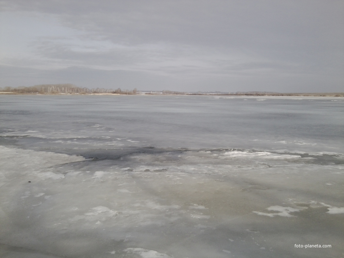 лед на верх-чуманском водохранилище