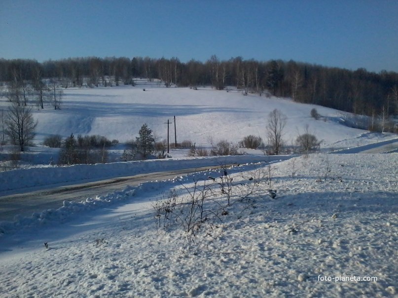 дорога в деревню Карагайкуль