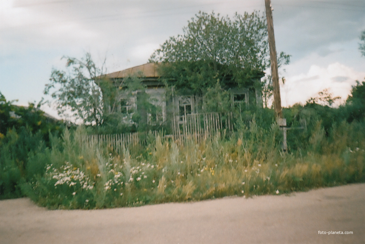 Один из последних домов села Никольское.