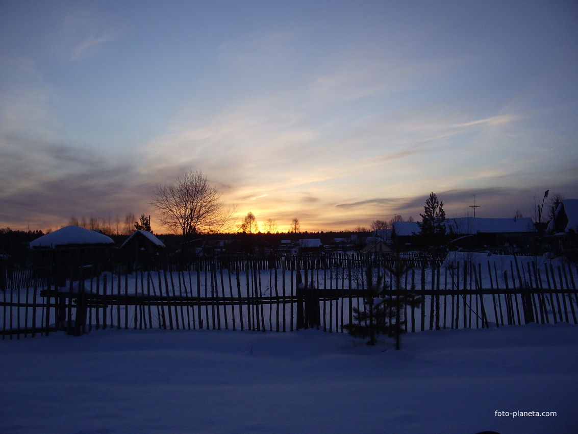 зимний восход