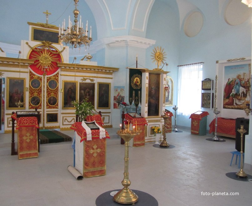 Успенская церковь в селе Погорелово, убранство