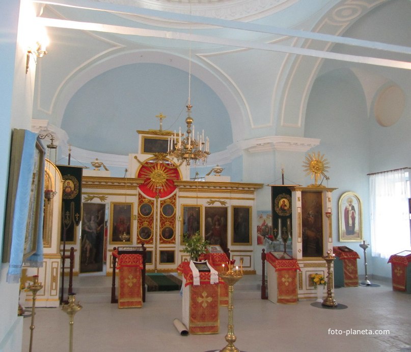 Успенская церковь в селе Погорелово, убранство
