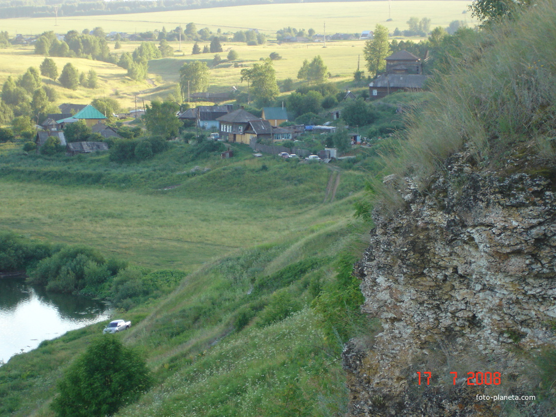 вид с горы на Кочебахтино