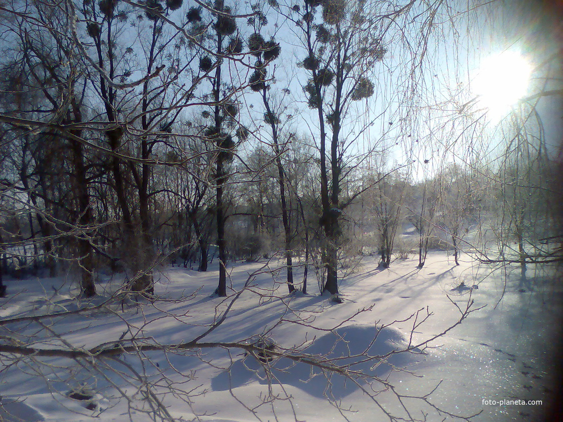 Зима на Вітовій греблі
