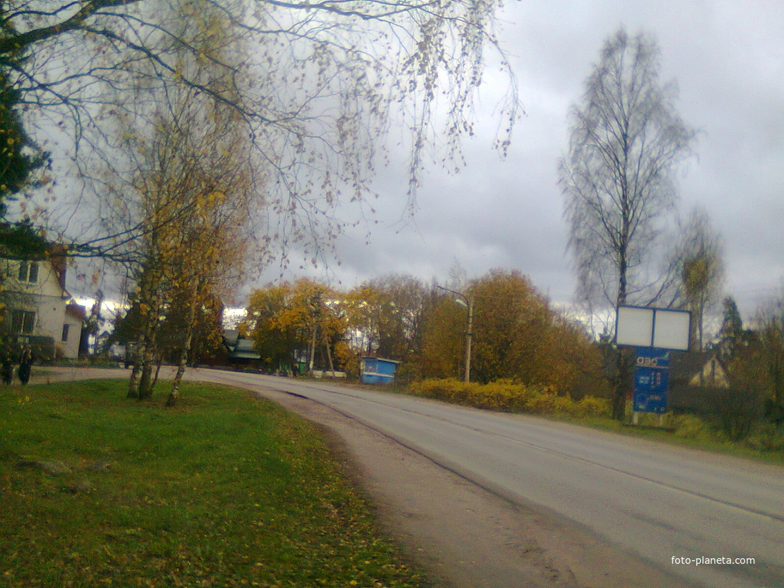 дорога на Севастьянво в центре Мельниково