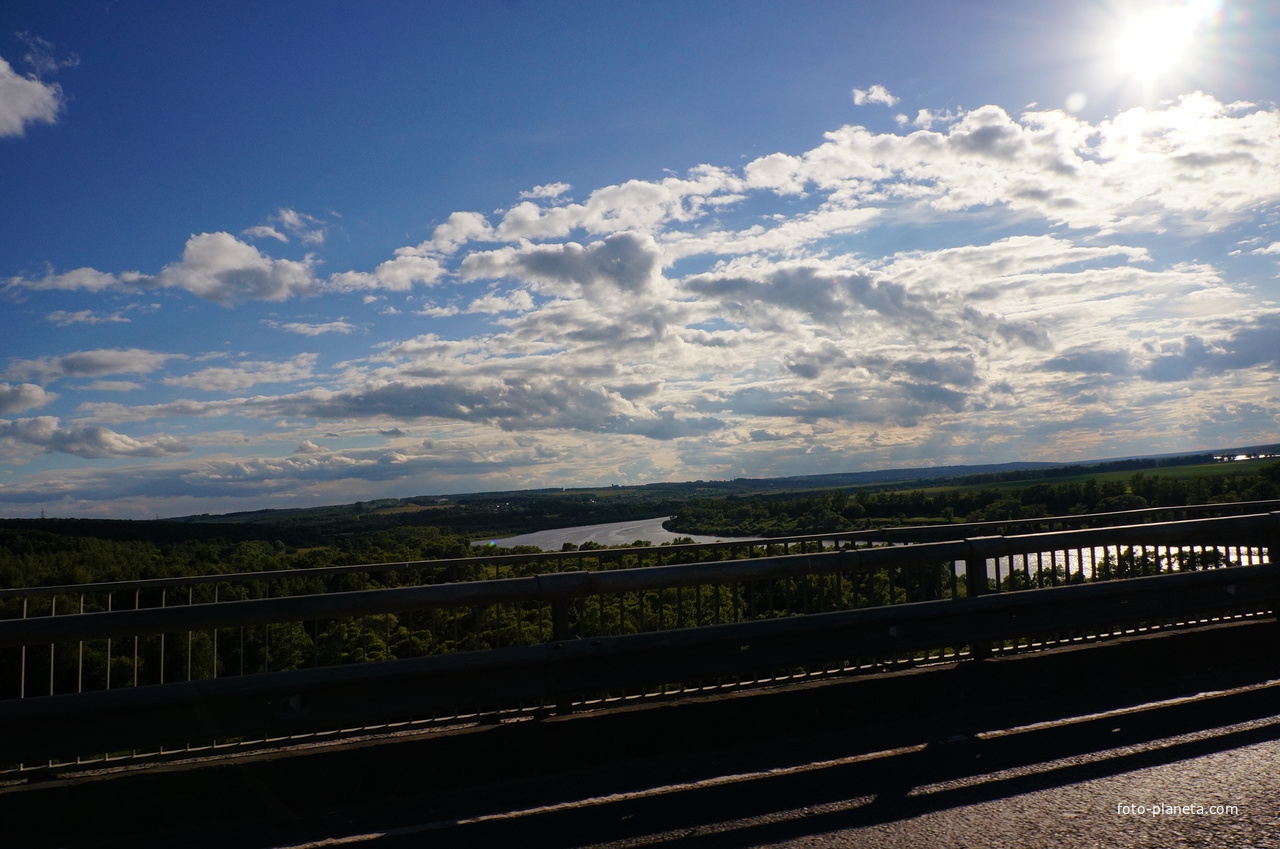 Вид со старого каширского моста в сторону Серпухова