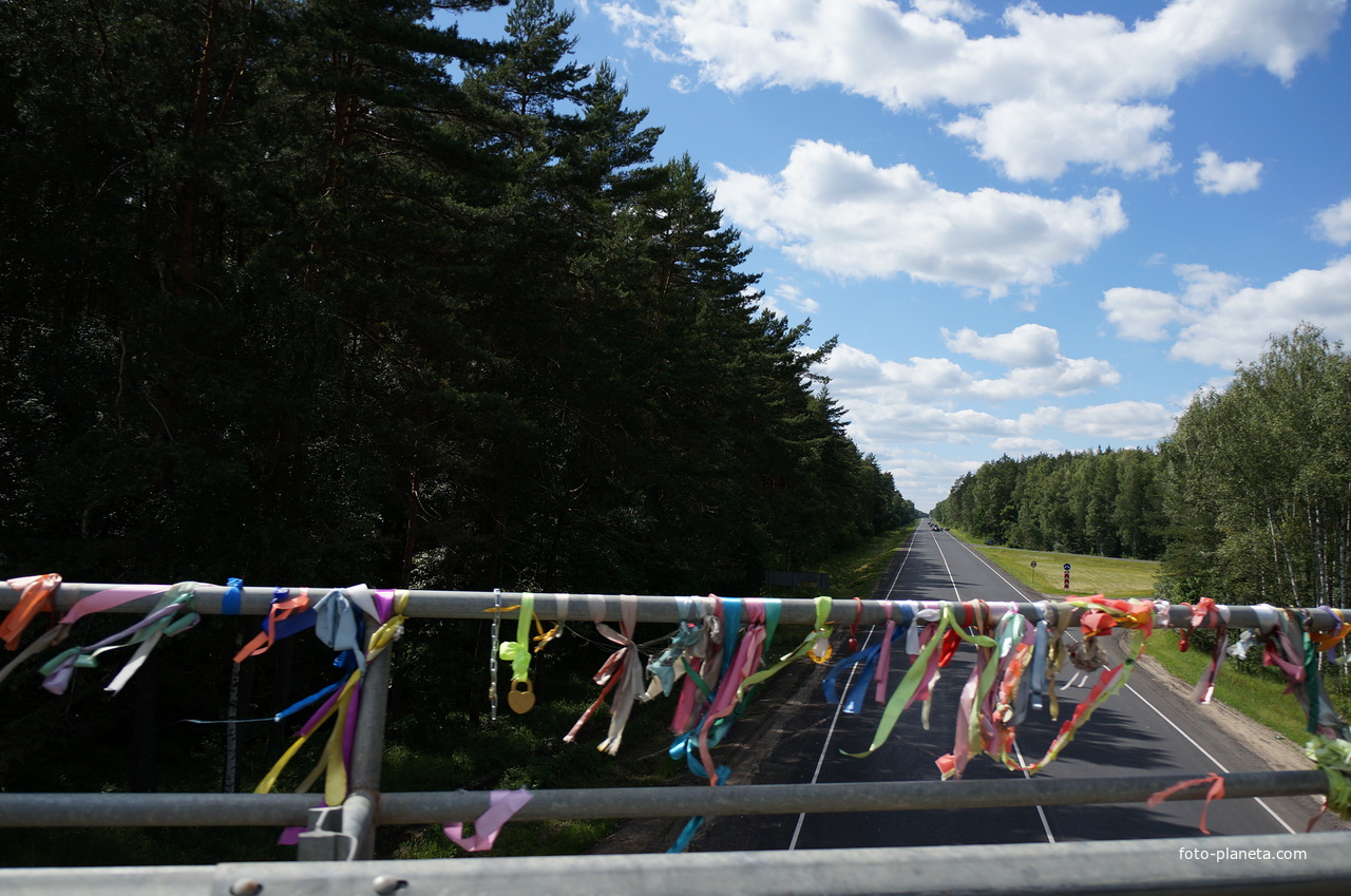 Мост через Каширское шоссе на автодороге на Соколову Пустынь