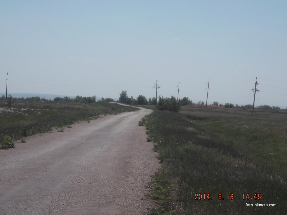 Дорога с поселка Рыбаковка в поселок Вознесеновка
