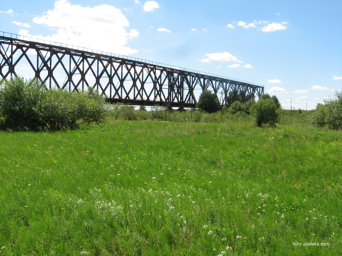 мост через реку горынь
