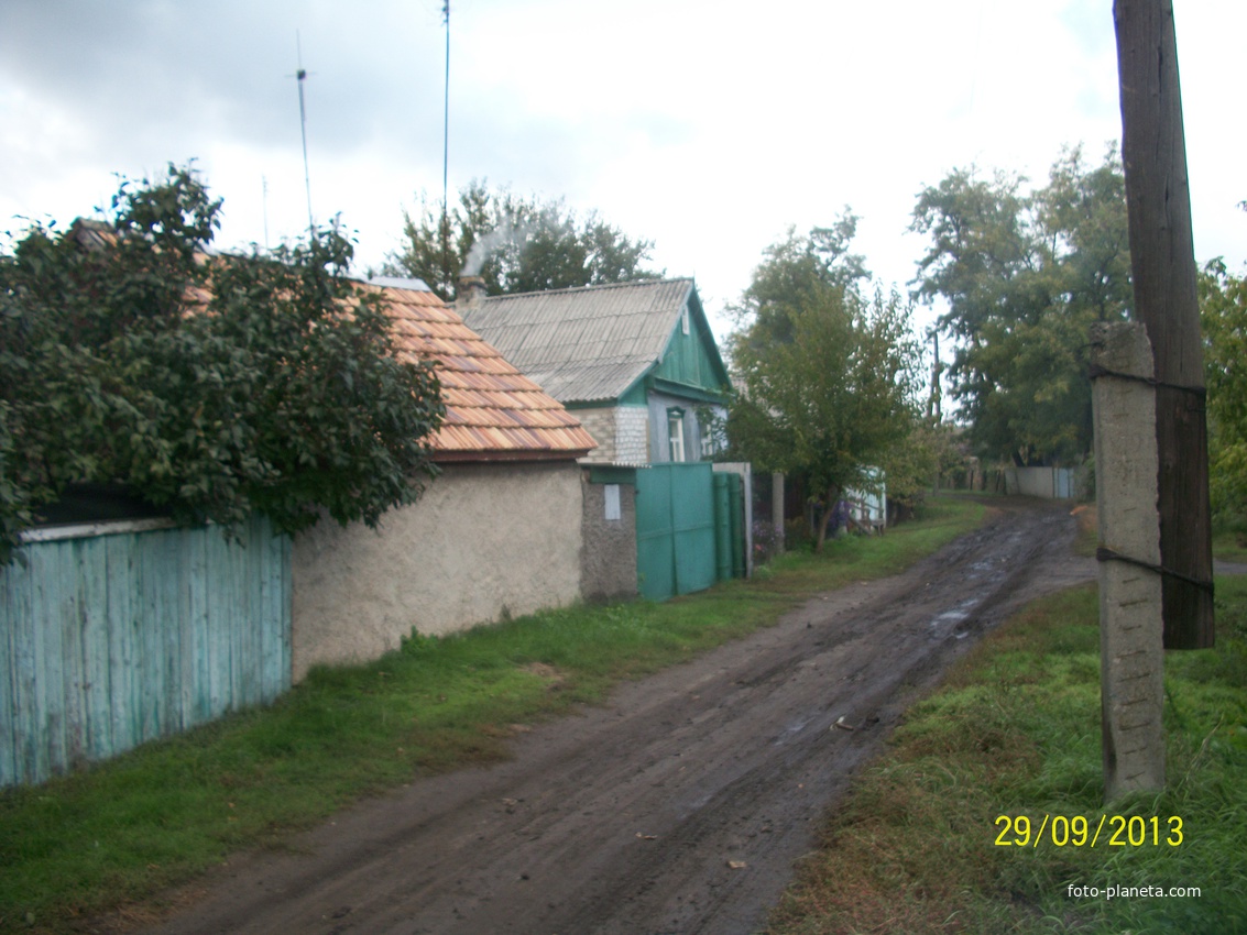 Село Николаевка, ул.Садовая  - дома Стрельцовых и Мищенко