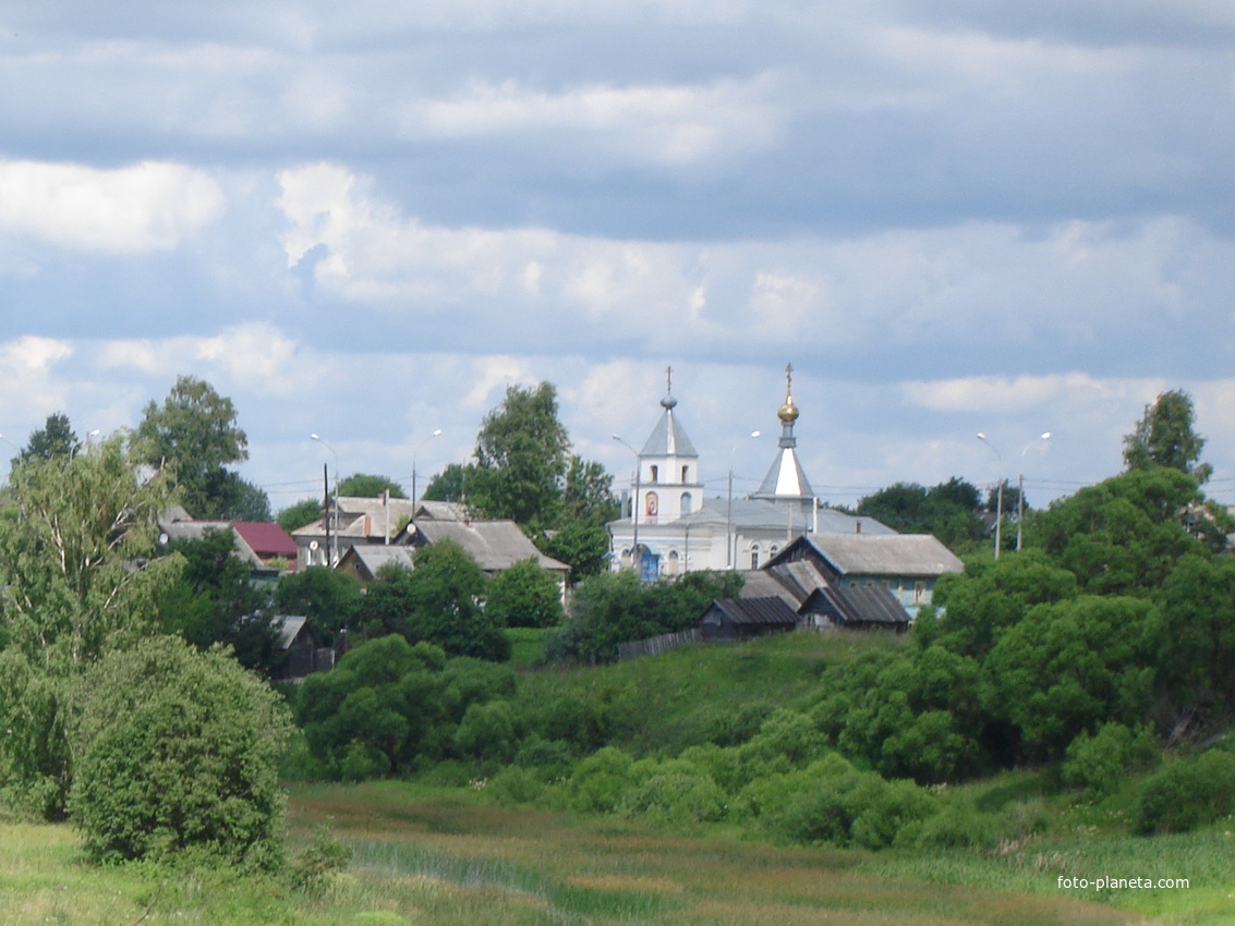 село Марьино на излучине реки Логовежь