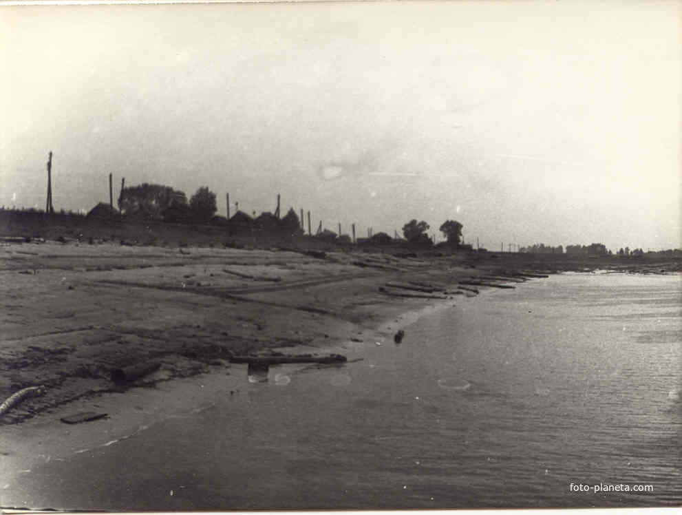 берег реки Тавда в Кокшарово 1975 год