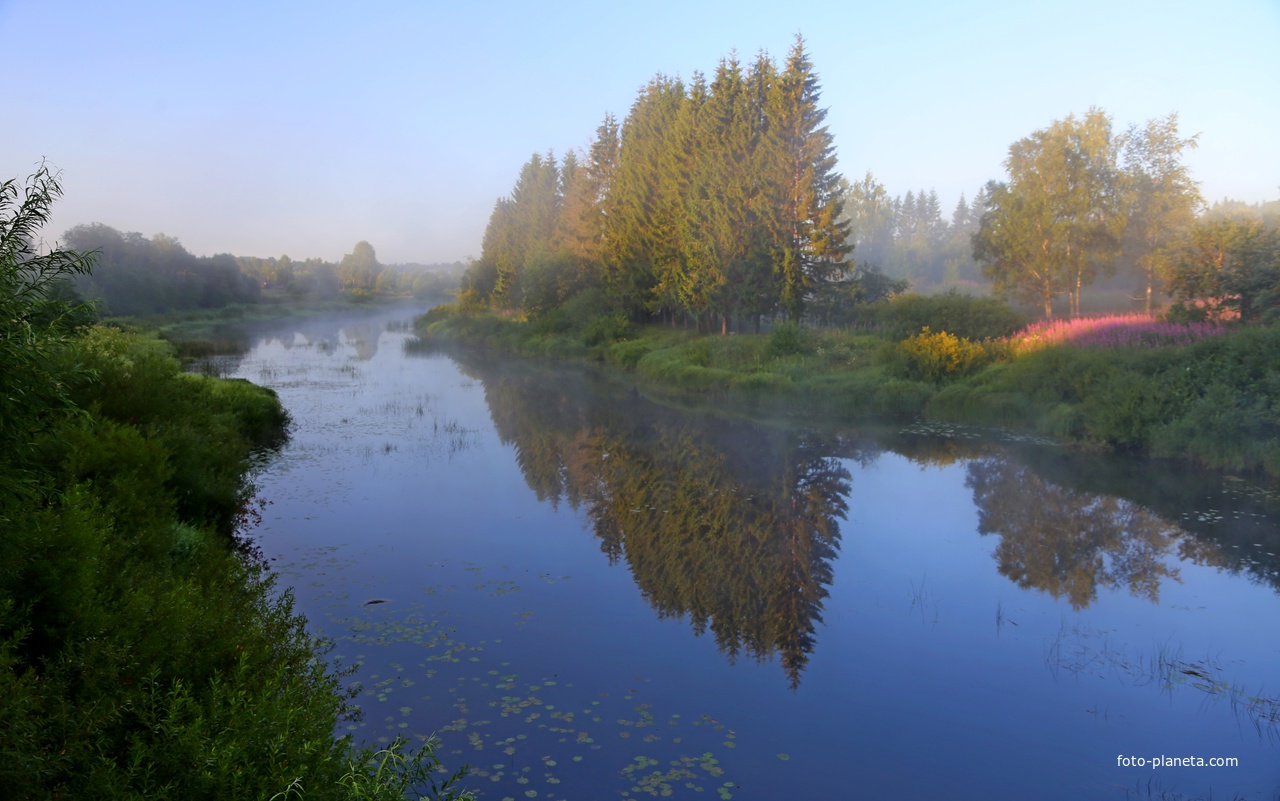 Голубизна утра.