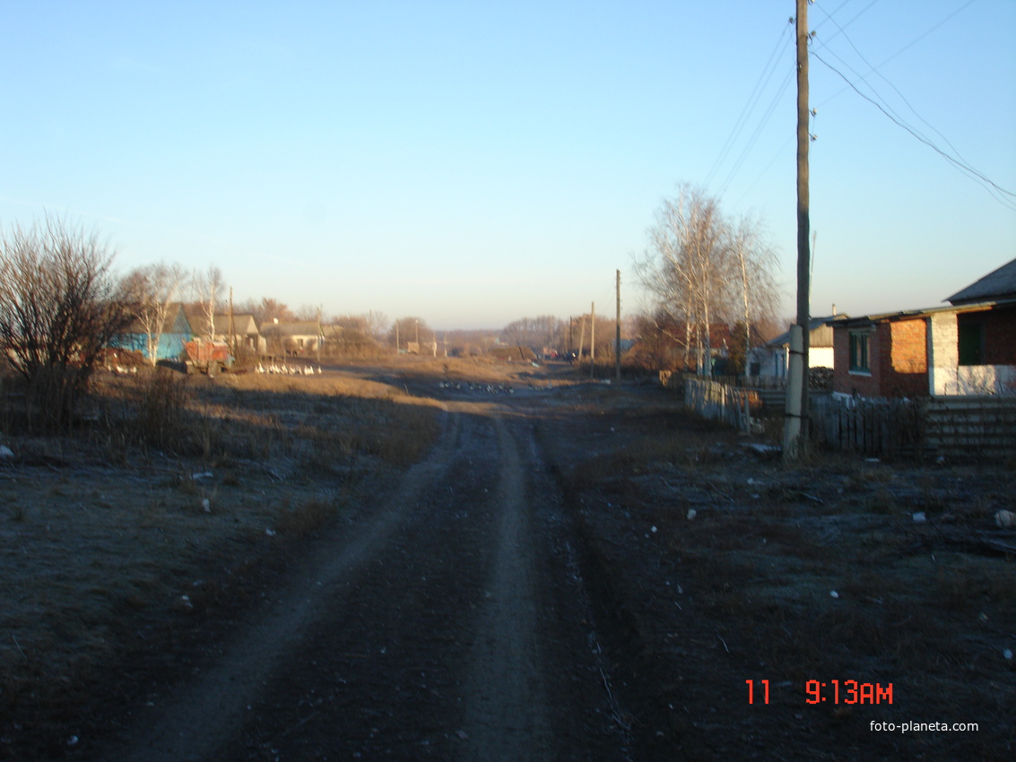 Алексеевка. Видна село с конца ул. Школьная.