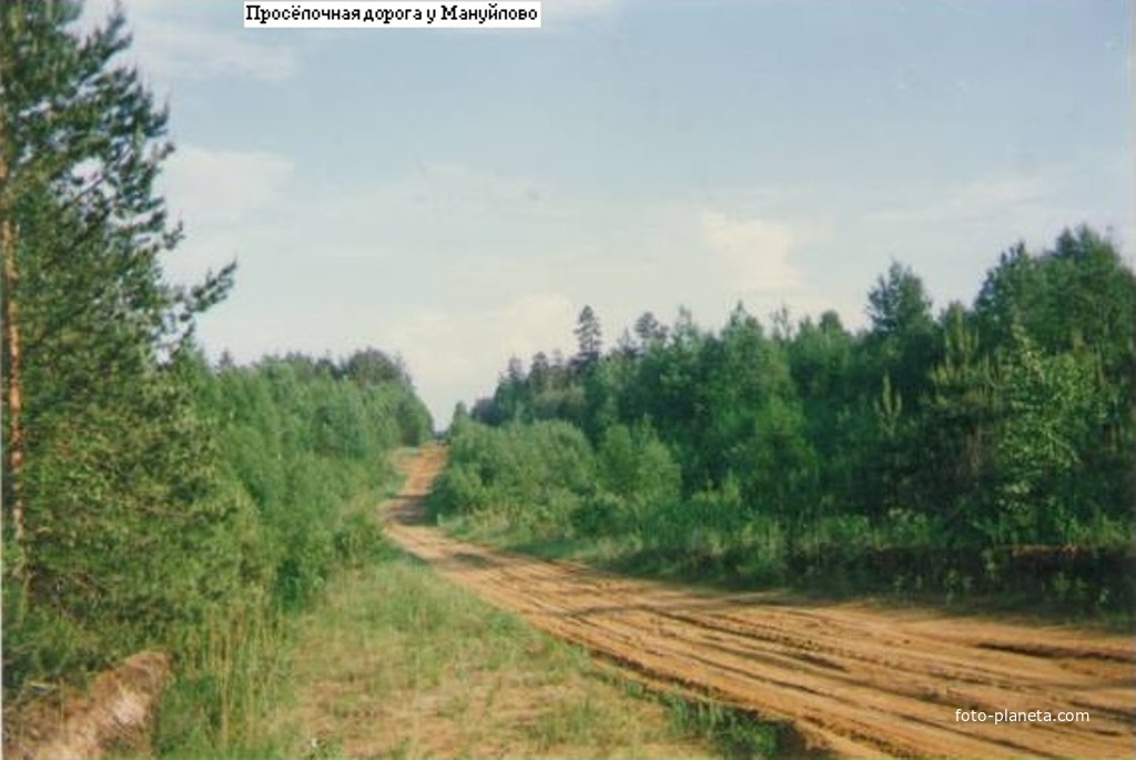 Просёлочная дорога у деревни Мануйлово
