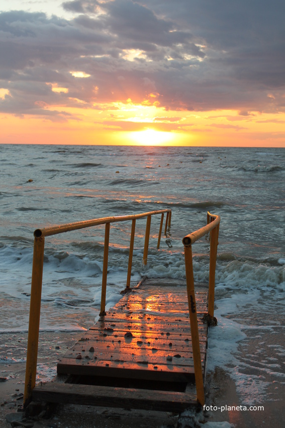 Ейск. Закат на море.