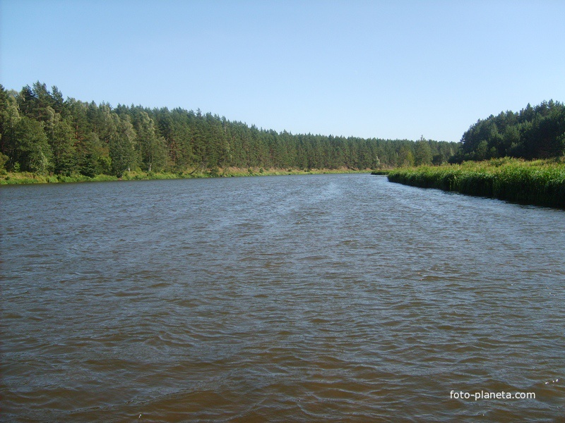Река Вилия у деревни Завельцы