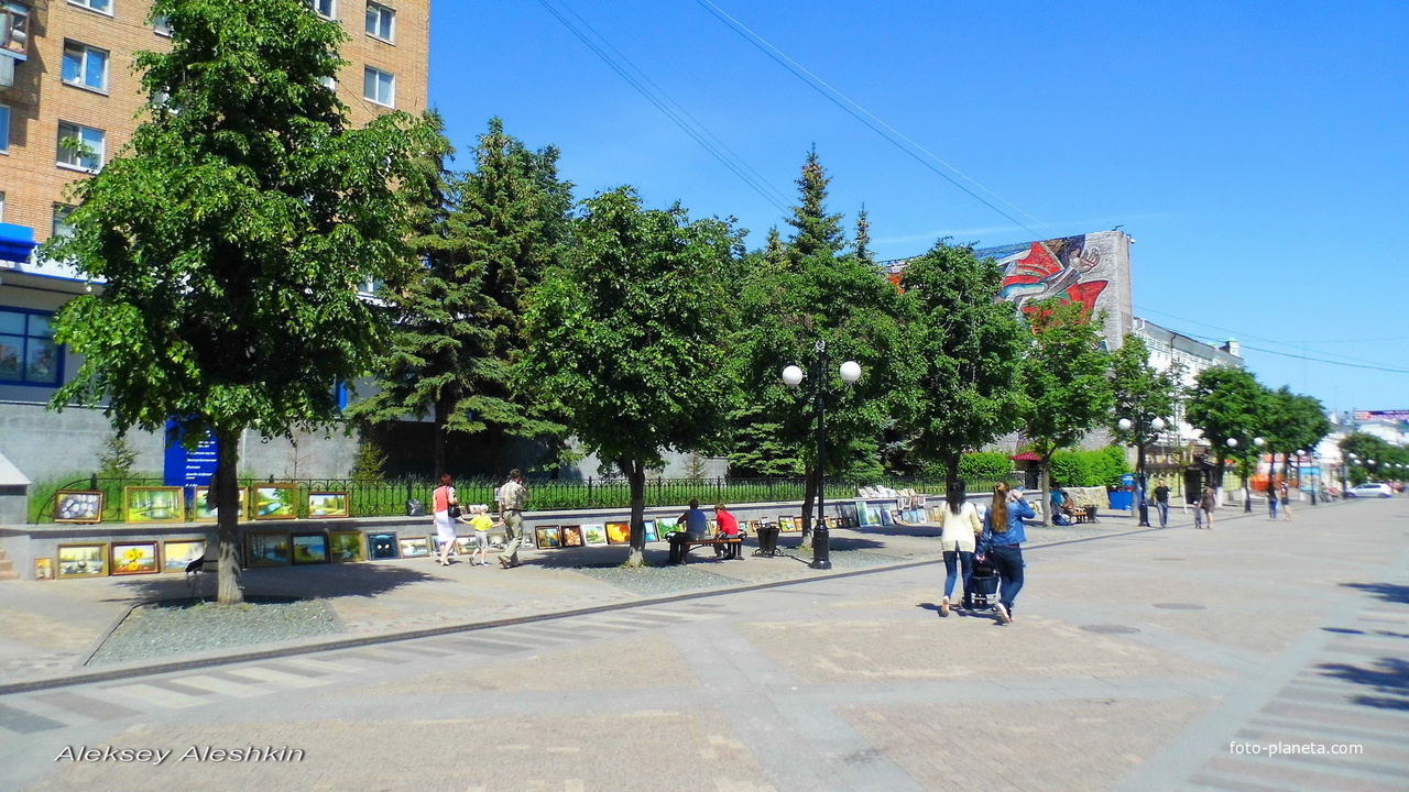 г. Пенза, картины под открытым небом ул. Московская.