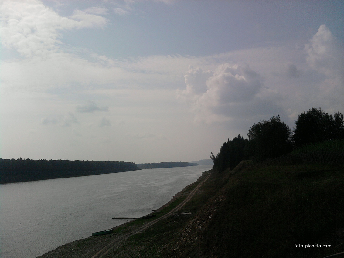 Вид на реку Вишеру с.Редикор