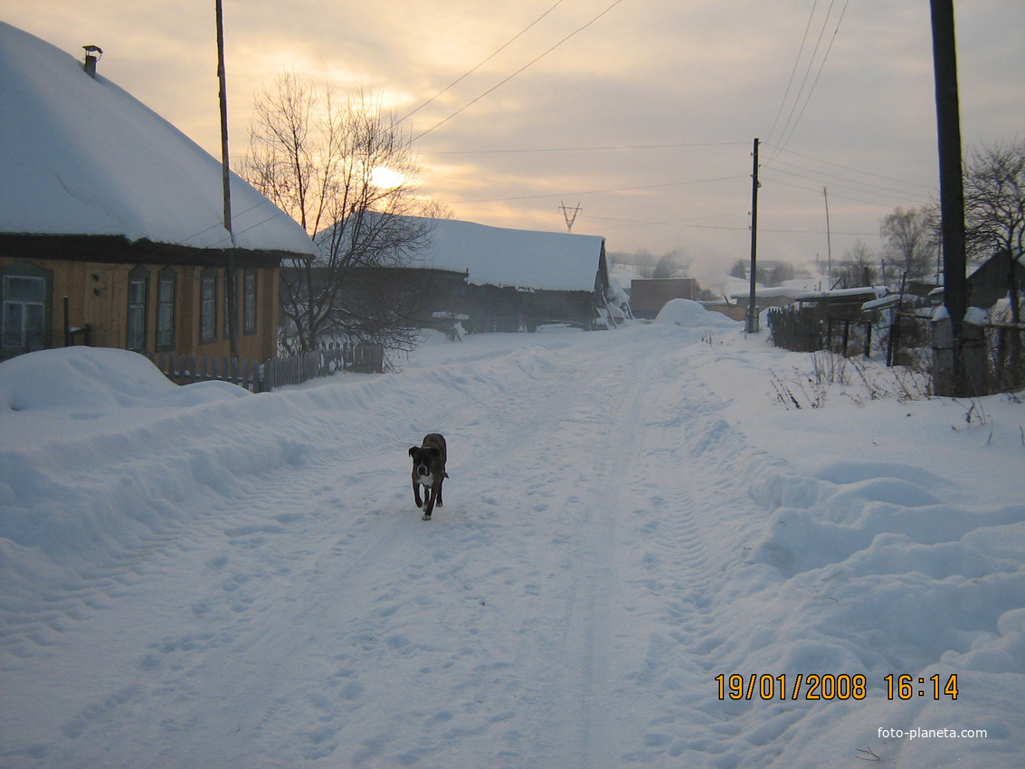 наша улица зимой, Кочебахтино