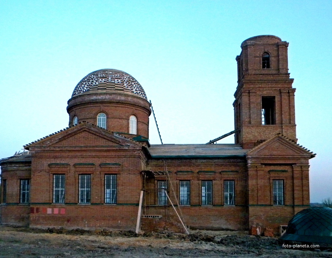 Этап восстановления храма Сергия Радонежского в селе Малое Городище