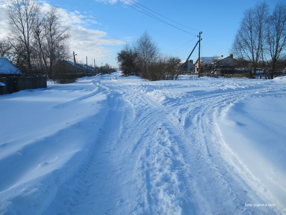 Морозный день.