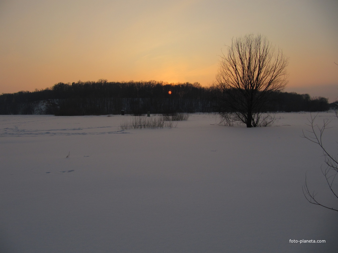 Вид на парк с реки.