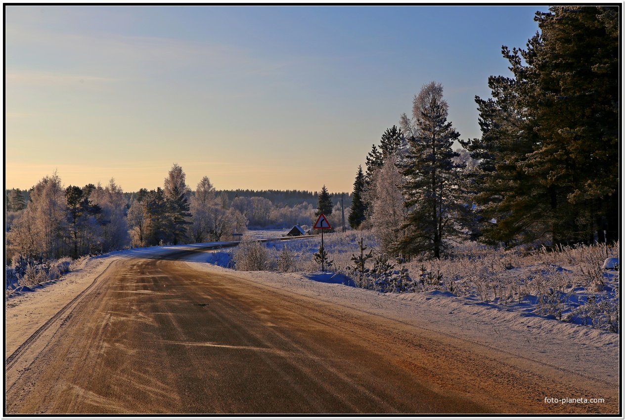 Зимний поворотна Альпаково.