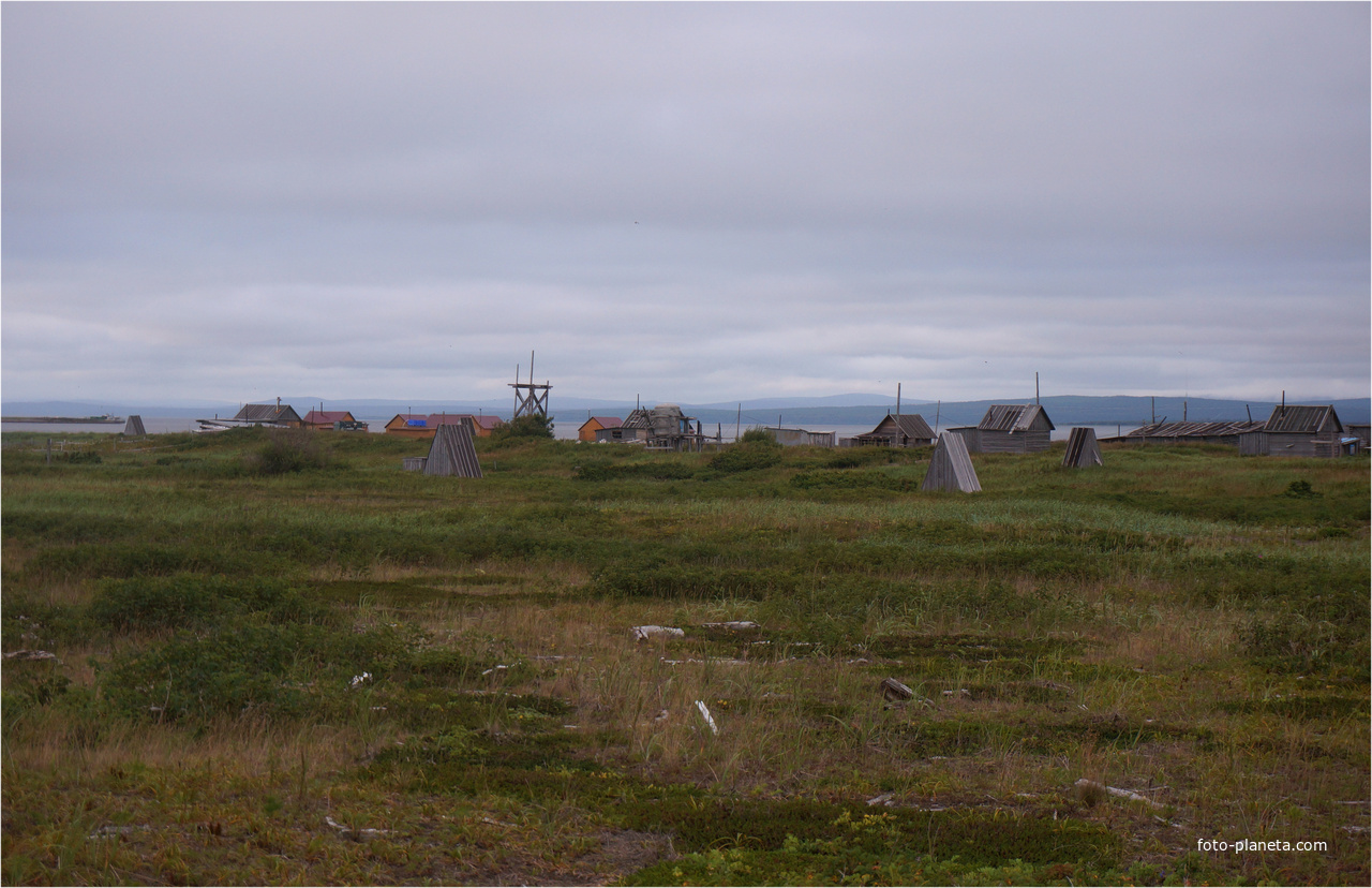 Поселок Петровская Коса со стороны моря