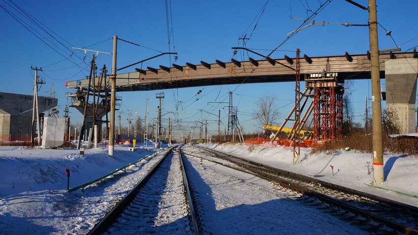 Мост через Павелецкую железную дорогу в Ступино