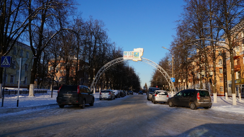 Пешеходная часть проспекта Победы