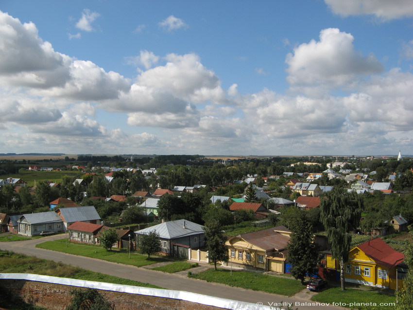 Суздаль. Вид на город с колокольни Васильевского монастыря