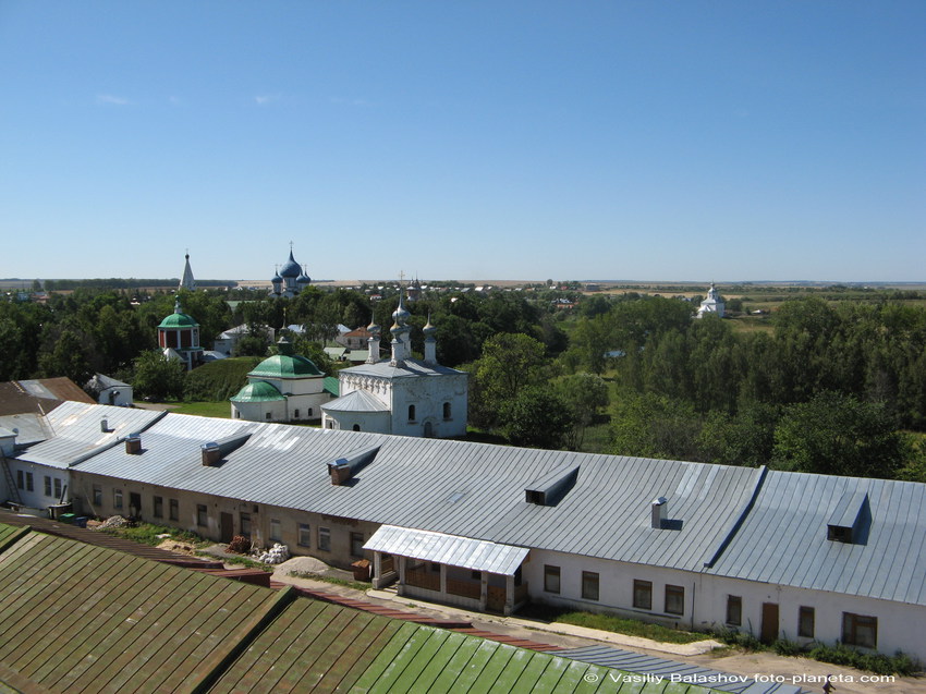 Суздаль. Панорама на город с колокольни церкви Воскресения Словущего
