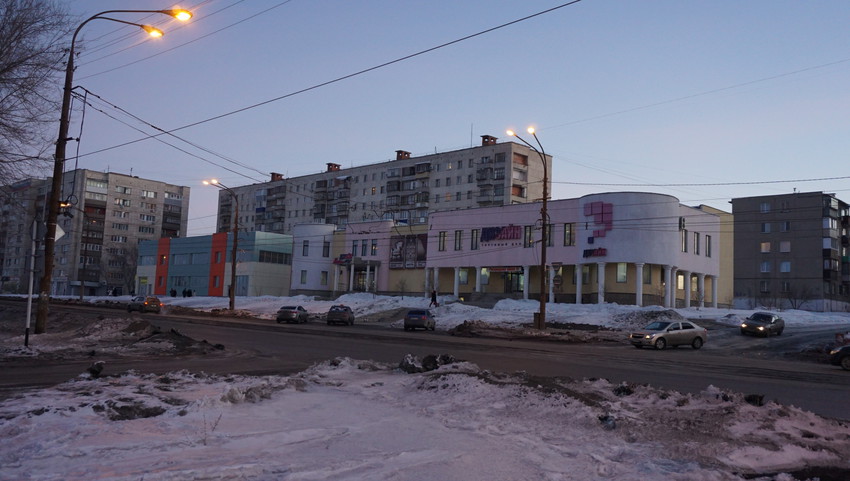 На проспекте Ленина.